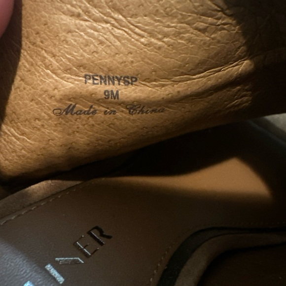 Donald J Pliner Tan Suede Peep-Toe Women's Shoes Size 9 - Picture 6 of 14